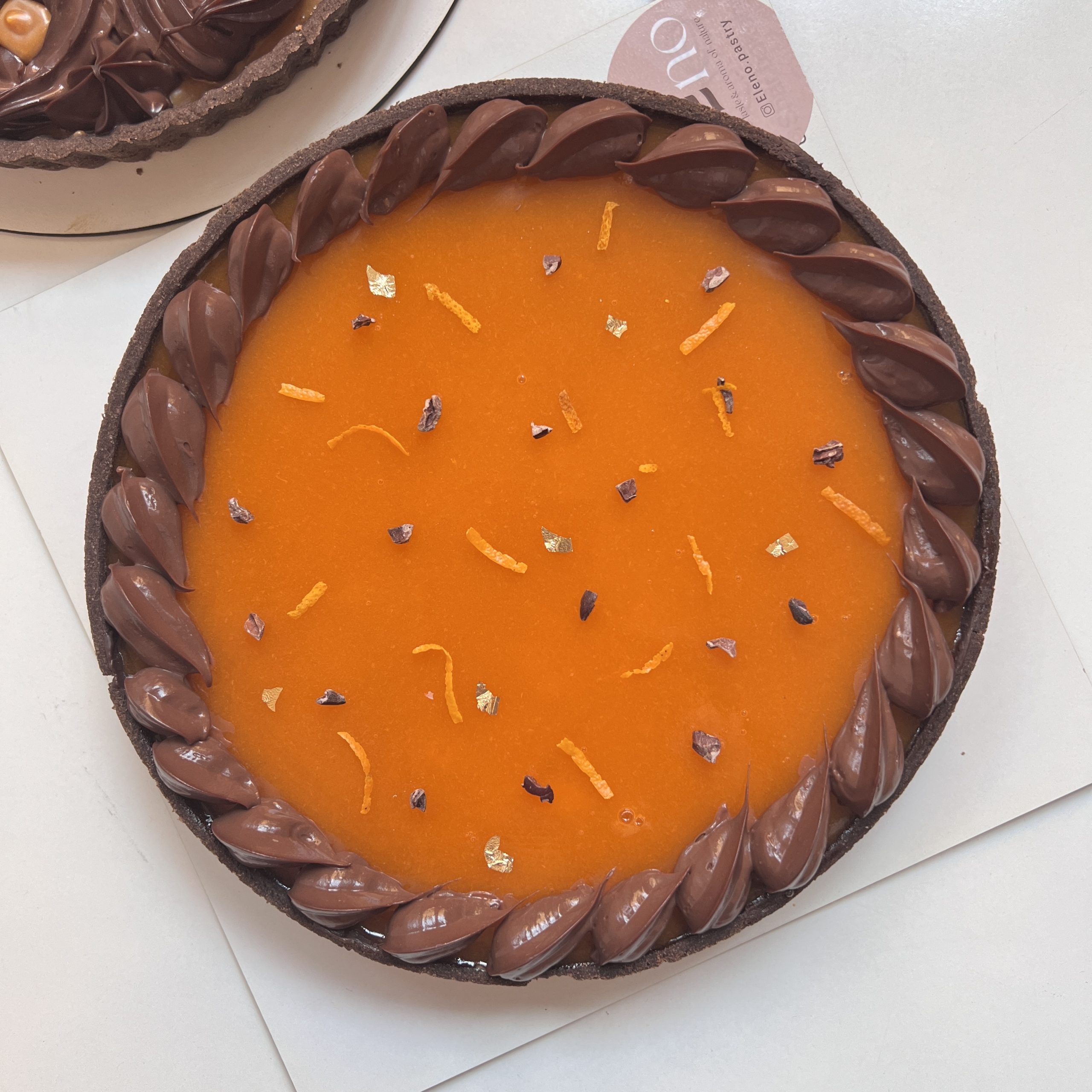 تارت شکلات پرتقال